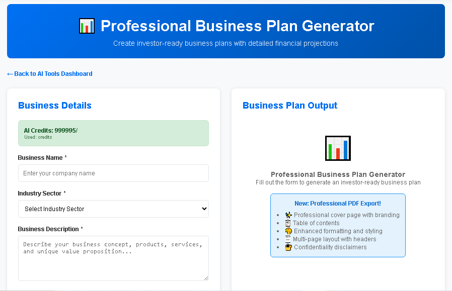 AI Business Plan Generator Free Download : Top 5 Tools