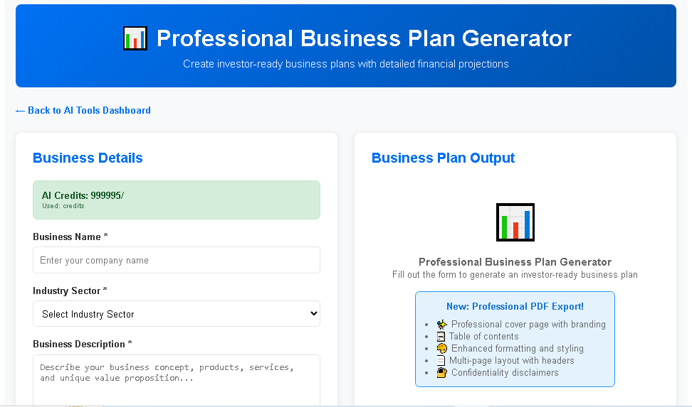 BizplanAI Pro vs Venturekit